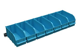 Bin Set for Adjustable Shelving, (7) 6”