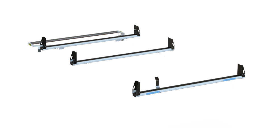 3-Bar HD Utility Rack w/ 6" Uprights (6) & Rear Roller (Excludes High Roof Extended) - No Mounts