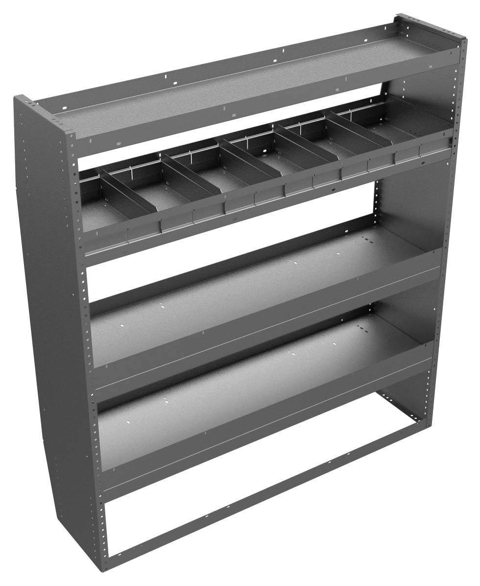 4-Shelf Unit w/ Shelf Dividers