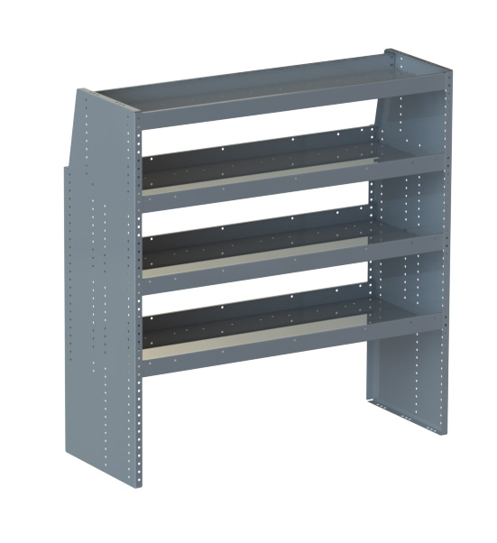 44 in. 4-Shelf Unit , Heavy Duty