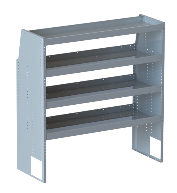 44 in. 4-Shelf Unit for Conduit , Conduit Carrier, Heavy Duty